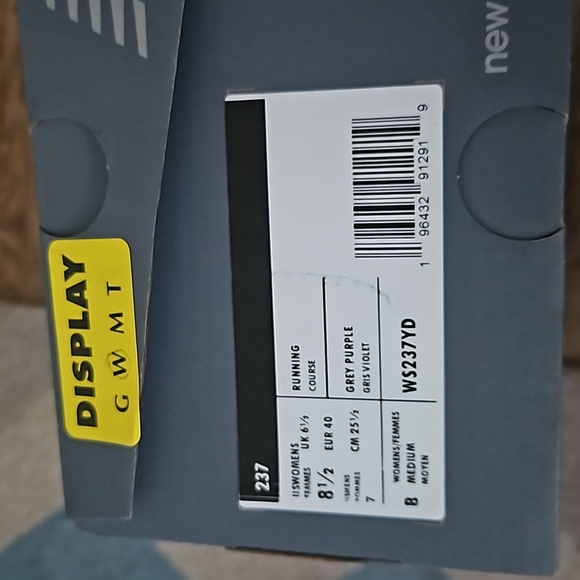 New balance women's sz8.5 237 grey purple - Picture 5 of 8